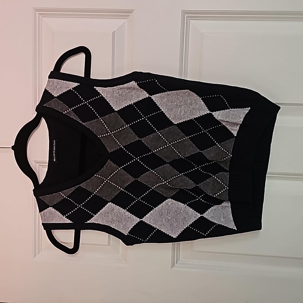 Brandy Melville Checkered vest